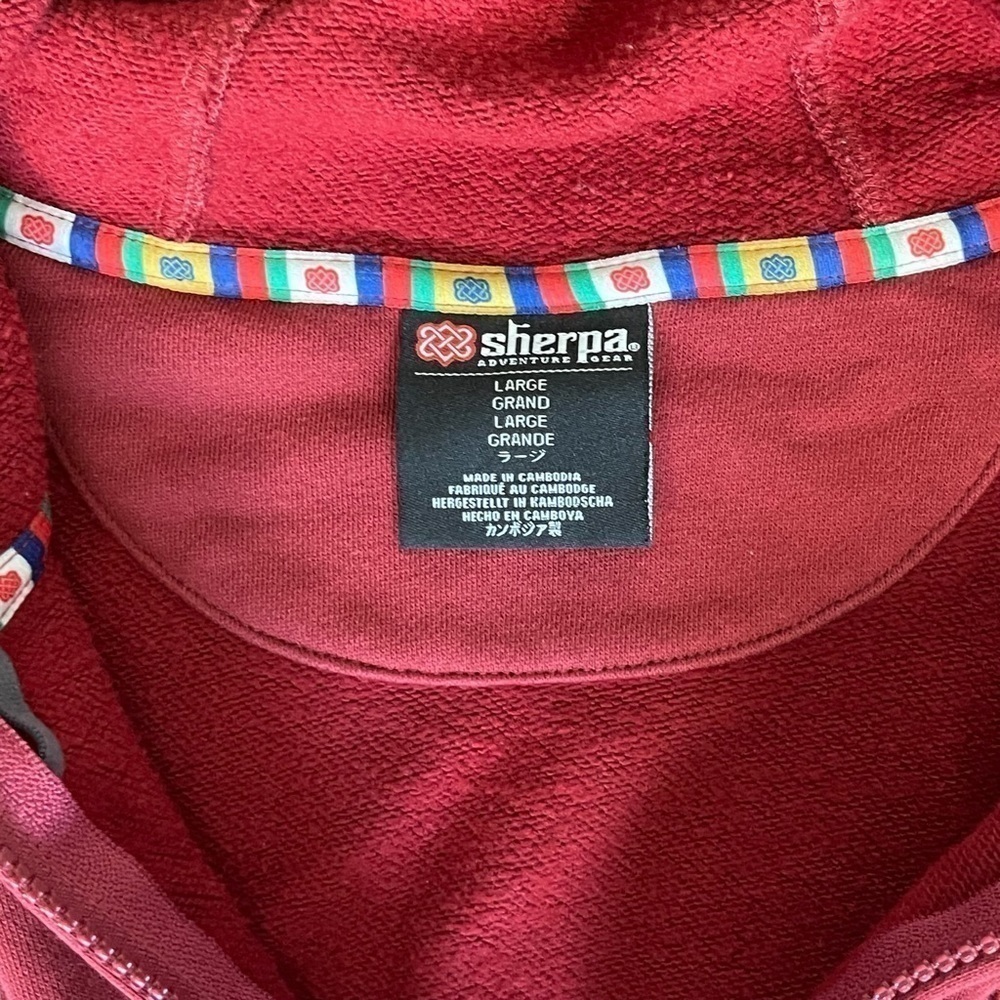 Euc Sherpa Adventure Gear Ika hoodie, red colour, size Large - Picture 6 of 10